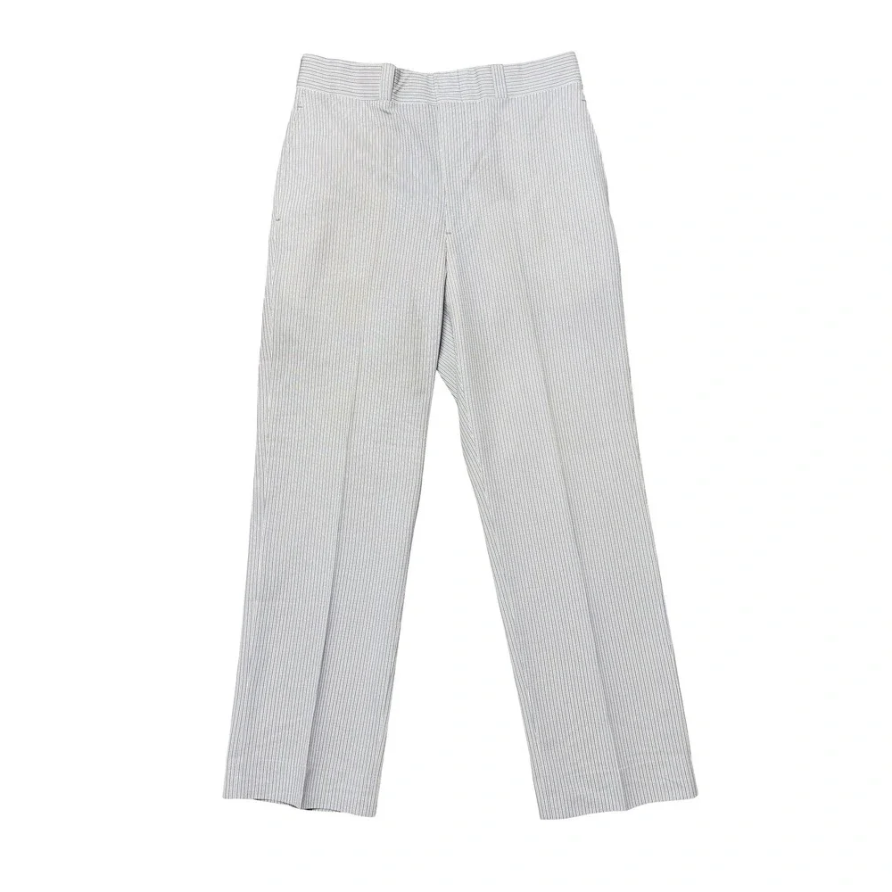 Vintage men's blue pinstriped slacks pants unbranded 32x29‎